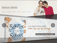 Tablet Screenshot of kleitonkledir.com.br